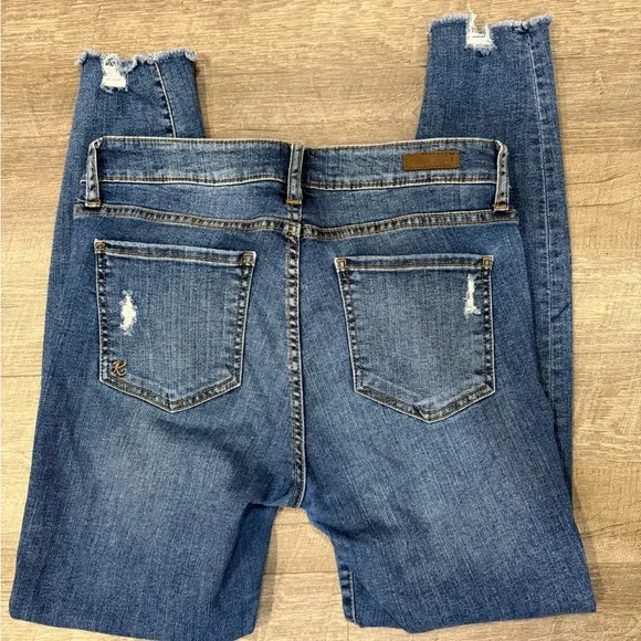 Kut from the Kloth / Distressed Blue Skinny Jeans / women’s/ Size 6 - Picture 2 of 10